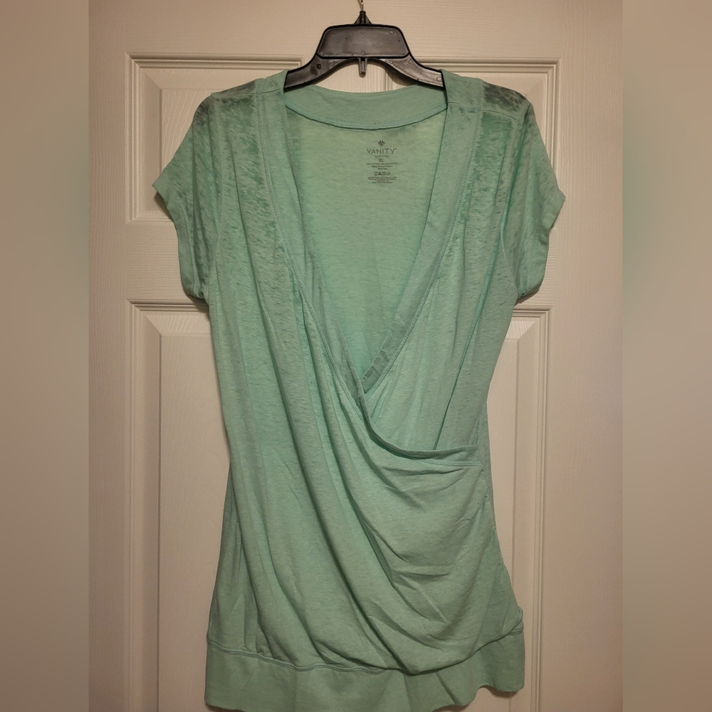 Vanity Light Green Women's Blouse